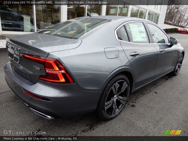 Osmium Grey Metallic / Maroon Brown 2019 Volvo S60 T6 Inscription AWD