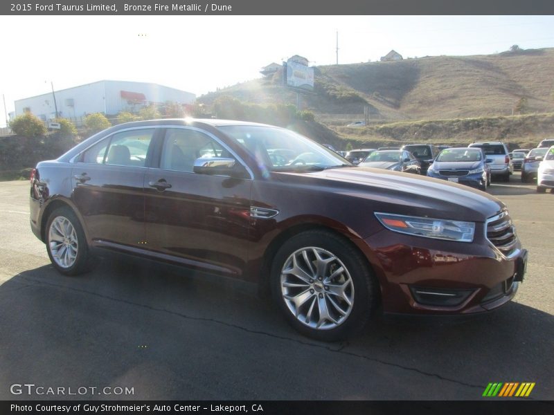 Bronze Fire Metallic / Dune 2015 Ford Taurus Limited