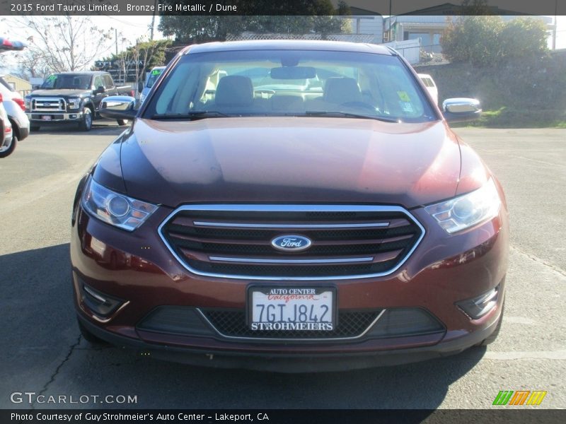 Bronze Fire Metallic / Dune 2015 Ford Taurus Limited