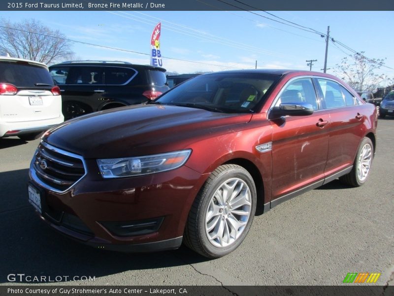 Bronze Fire Metallic / Dune 2015 Ford Taurus Limited