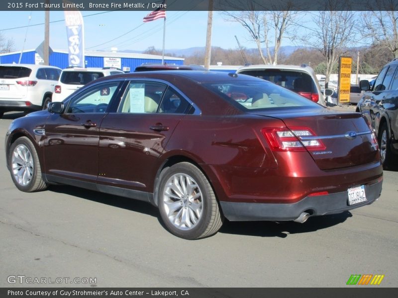 Bronze Fire Metallic / Dune 2015 Ford Taurus Limited