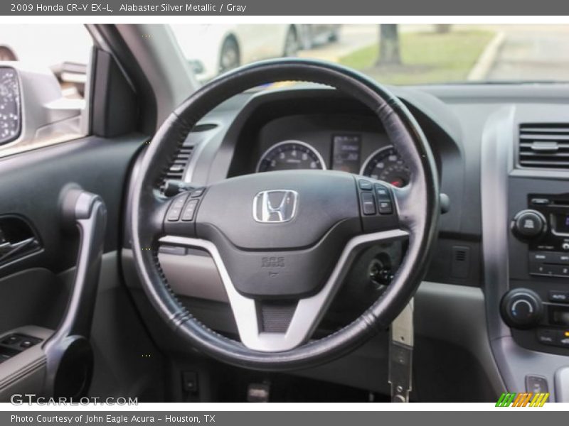 Alabaster Silver Metallic / Gray 2009 Honda CR-V EX-L