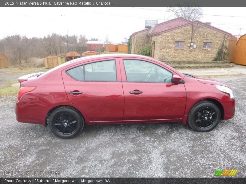  2019 Versa S Plus Cayenne Red Metallic