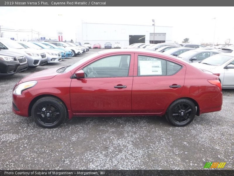  2019 Versa S Plus Cayenne Red Metallic