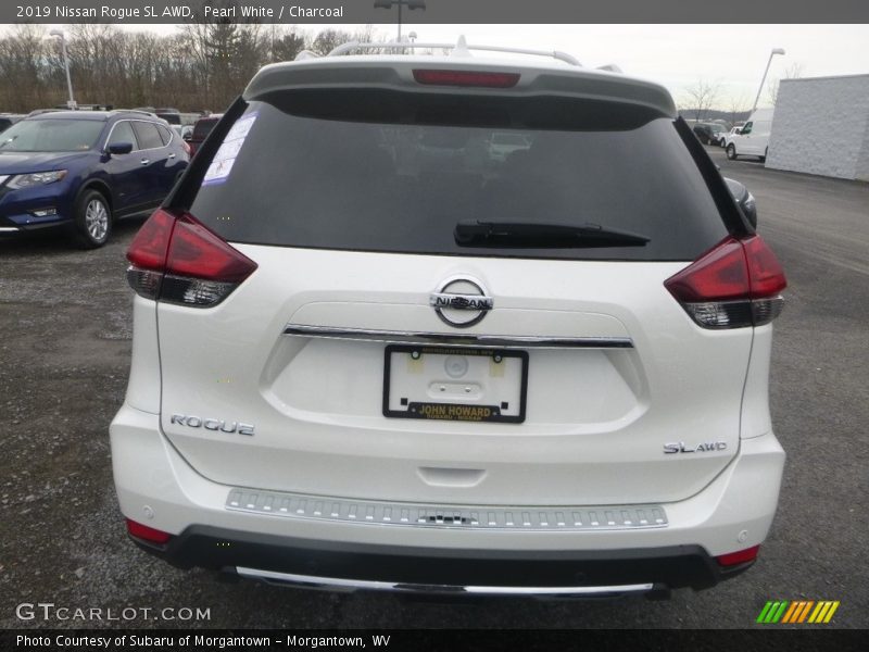 Pearl White / Charcoal 2019 Nissan Rogue SL AWD