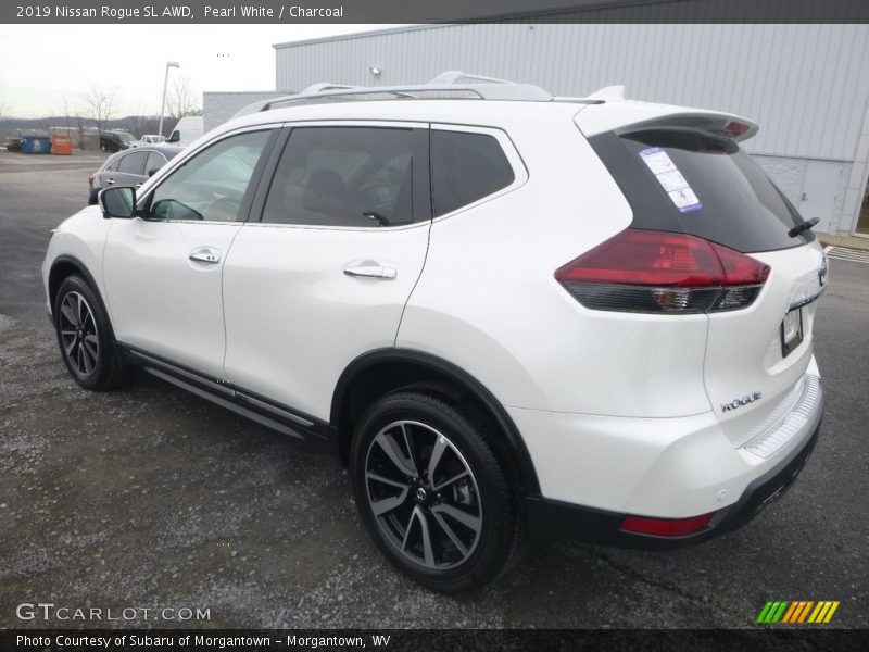 Pearl White / Charcoal 2019 Nissan Rogue SL AWD