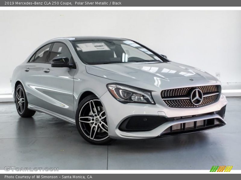 Polar Silver Metallic / Black 2019 Mercedes-Benz CLA 250 Coupe