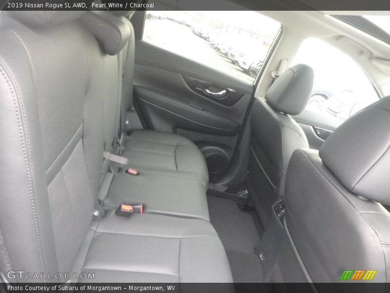 Pearl White / Charcoal 2019 Nissan Rogue SL AWD
