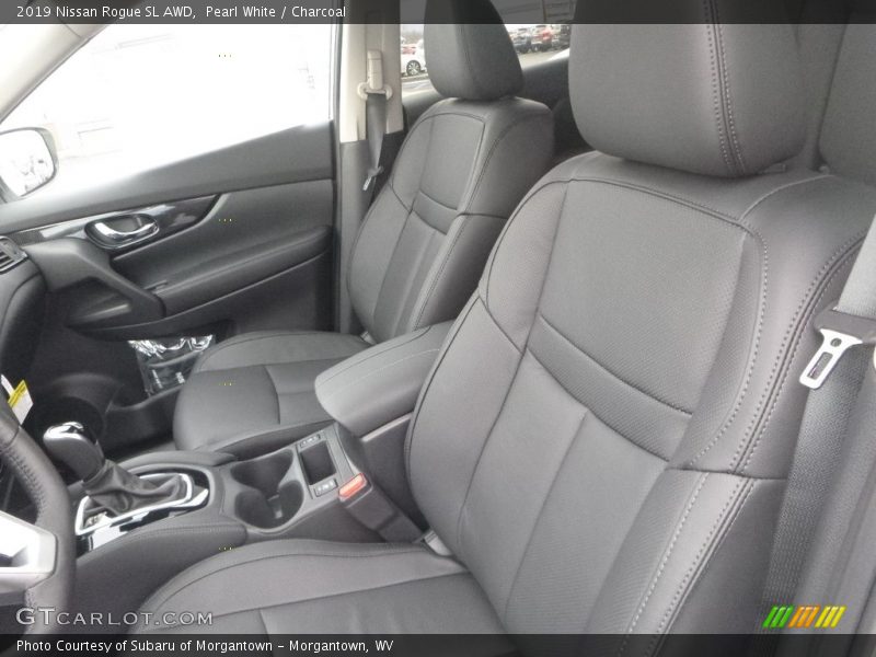 Pearl White / Charcoal 2019 Nissan Rogue SL AWD