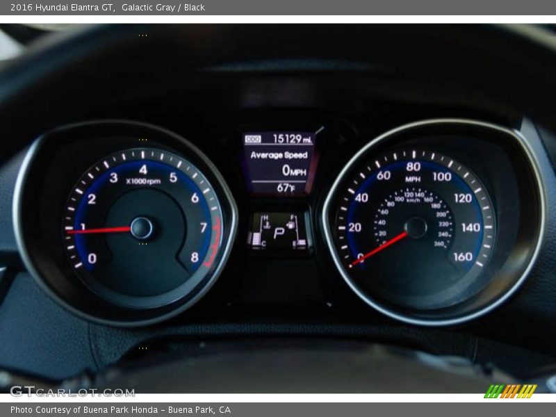 Galactic Gray / Black 2016 Hyundai Elantra GT