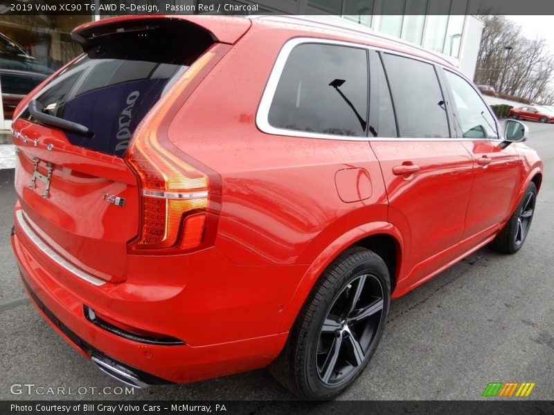 Passion Red / Charcoal 2019 Volvo XC90 T6 AWD R-Design
