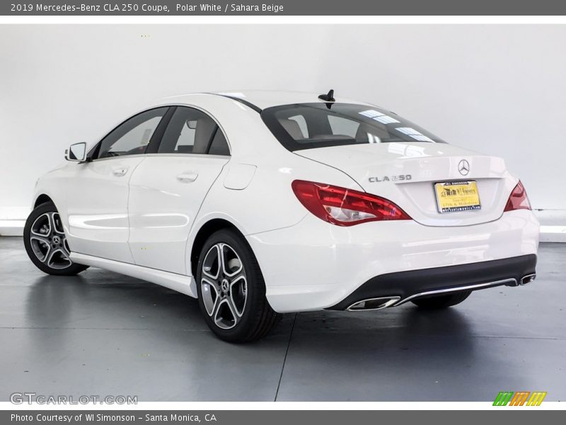 Polar White / Sahara Beige 2019 Mercedes-Benz CLA 250 Coupe