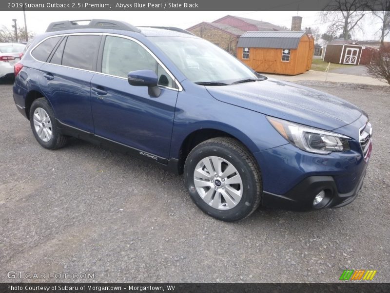 Abyss Blue Pearl / Slate Black 2019 Subaru Outback 2.5i Premium