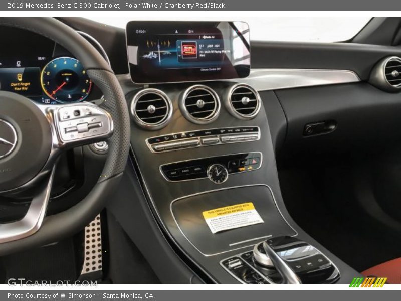 Polar White / Cranberry Red/Black 2019 Mercedes-Benz C 300 Cabriolet