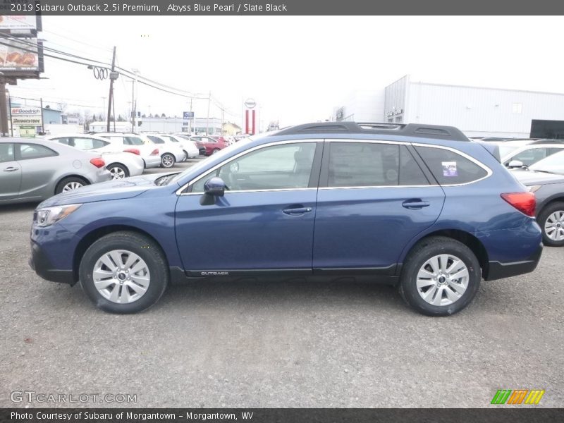 Abyss Blue Pearl / Slate Black 2019 Subaru Outback 2.5i Premium