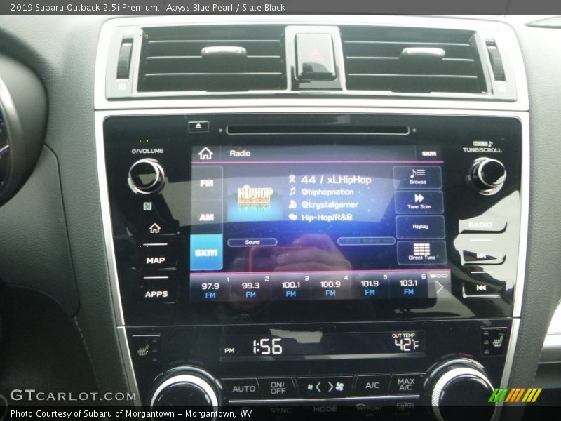 Abyss Blue Pearl / Slate Black 2019 Subaru Outback 2.5i Premium