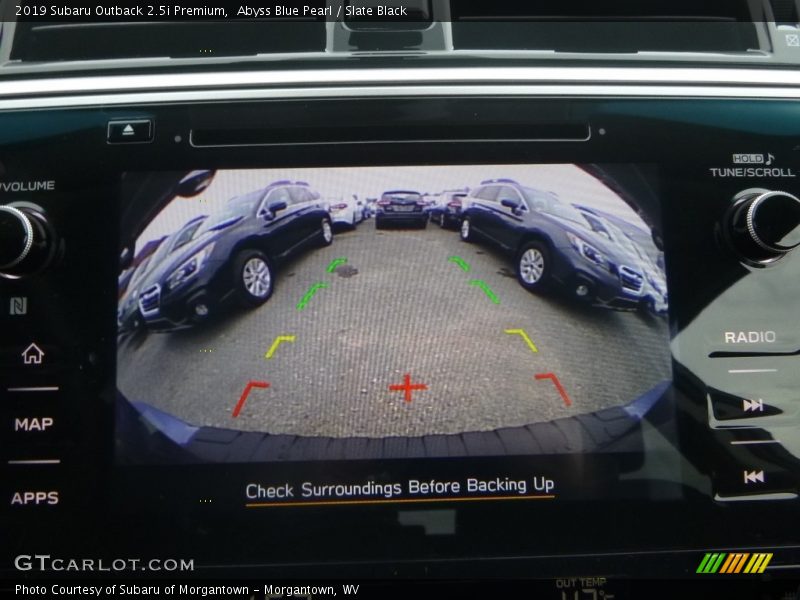 Abyss Blue Pearl / Slate Black 2019 Subaru Outback 2.5i Premium