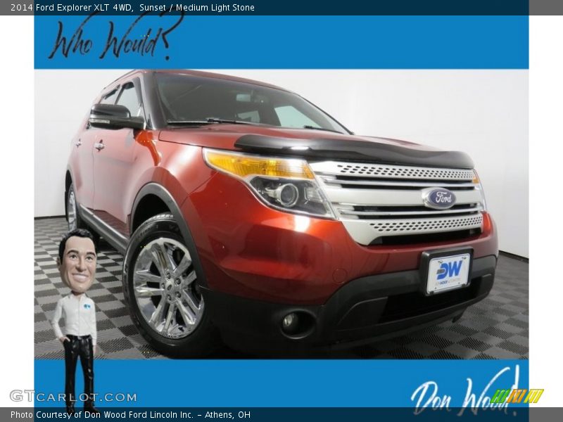 Sunset / Medium Light Stone 2014 Ford Explorer XLT 4WD