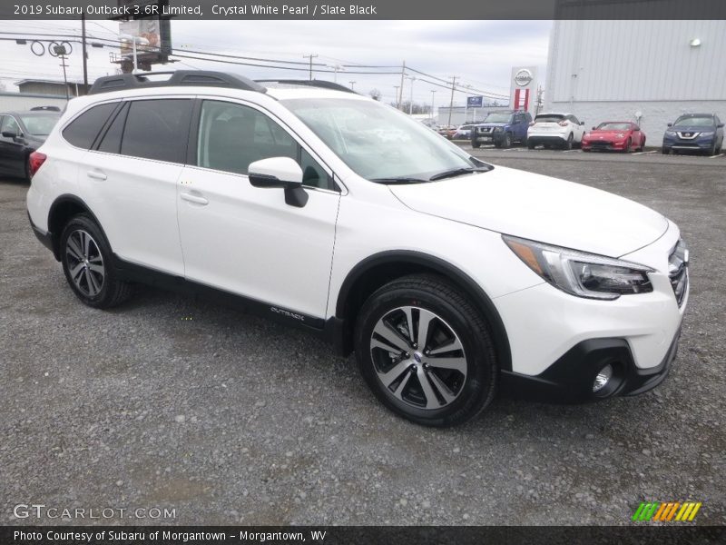 Crystal White Pearl / Slate Black 2019 Subaru Outback 3.6R Limited