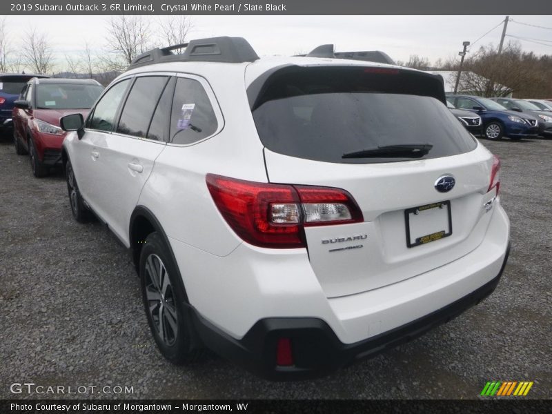 Crystal White Pearl / Slate Black 2019 Subaru Outback 3.6R Limited