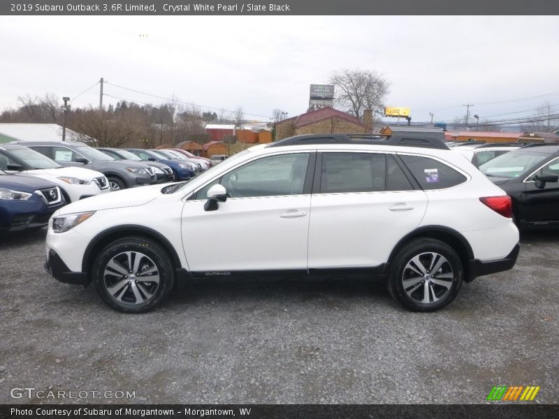 Crystal White Pearl / Slate Black 2019 Subaru Outback 3.6R Limited