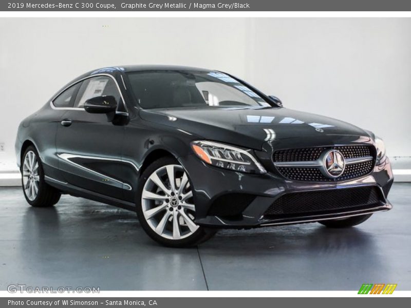 Graphite Grey Metallic / Magma Grey/Black 2019 Mercedes-Benz C 300 Coupe