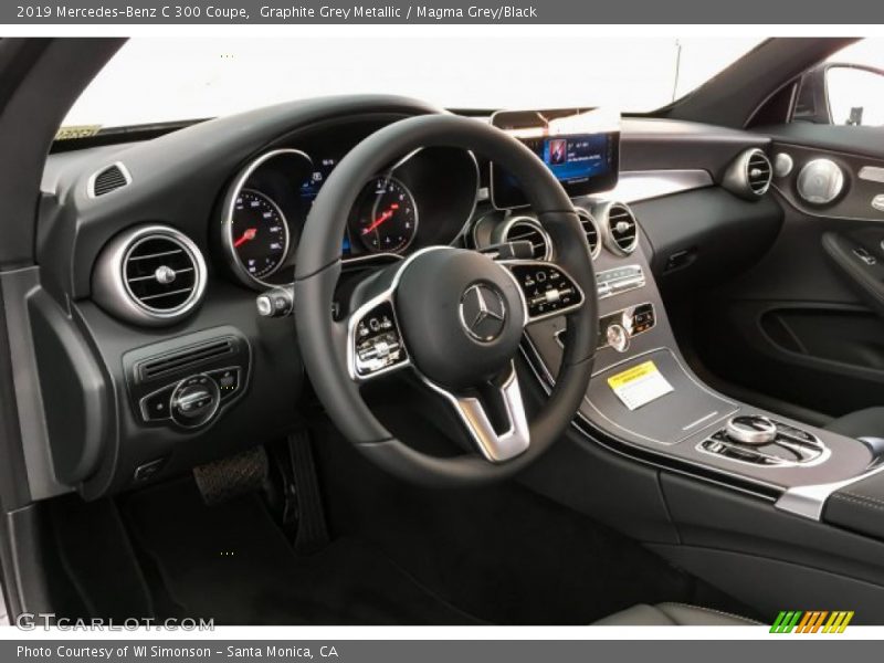 Graphite Grey Metallic / Magma Grey/Black 2019 Mercedes-Benz C 300 Coupe