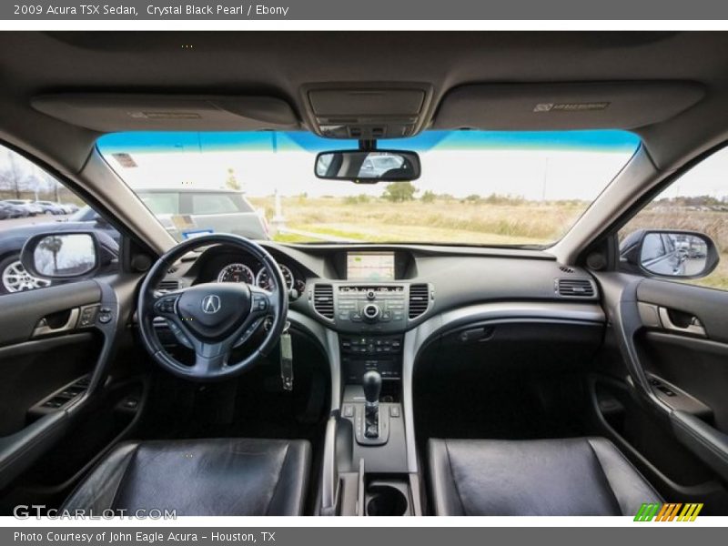 Crystal Black Pearl / Ebony 2009 Acura TSX Sedan