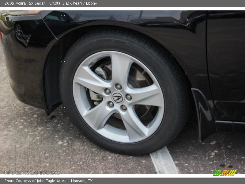 Crystal Black Pearl / Ebony 2009 Acura TSX Sedan