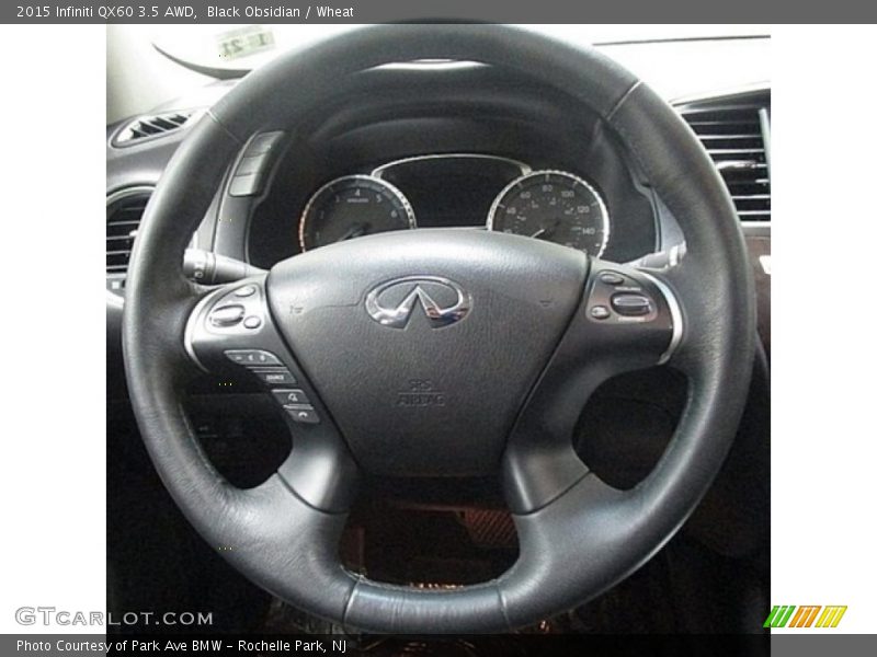 Black Obsidian / Wheat 2015 Infiniti QX60 3.5 AWD