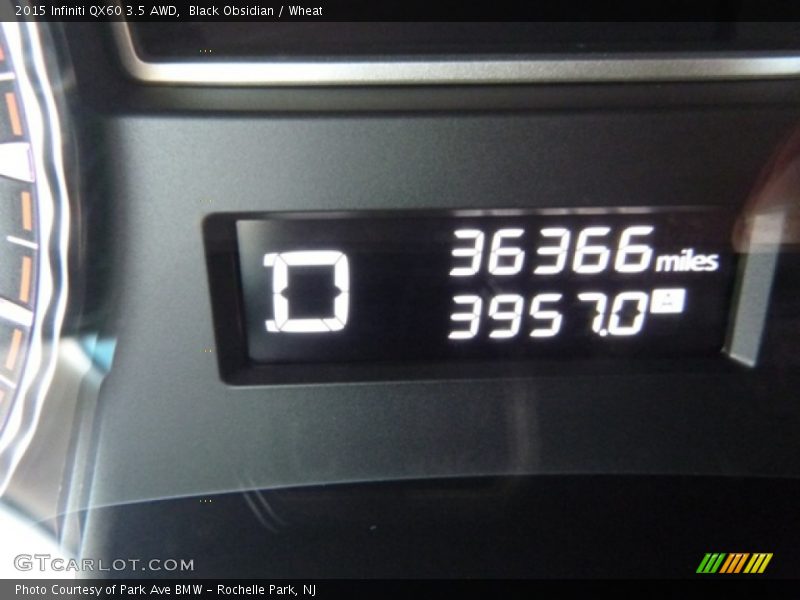 Black Obsidian / Wheat 2015 Infiniti QX60 3.5 AWD