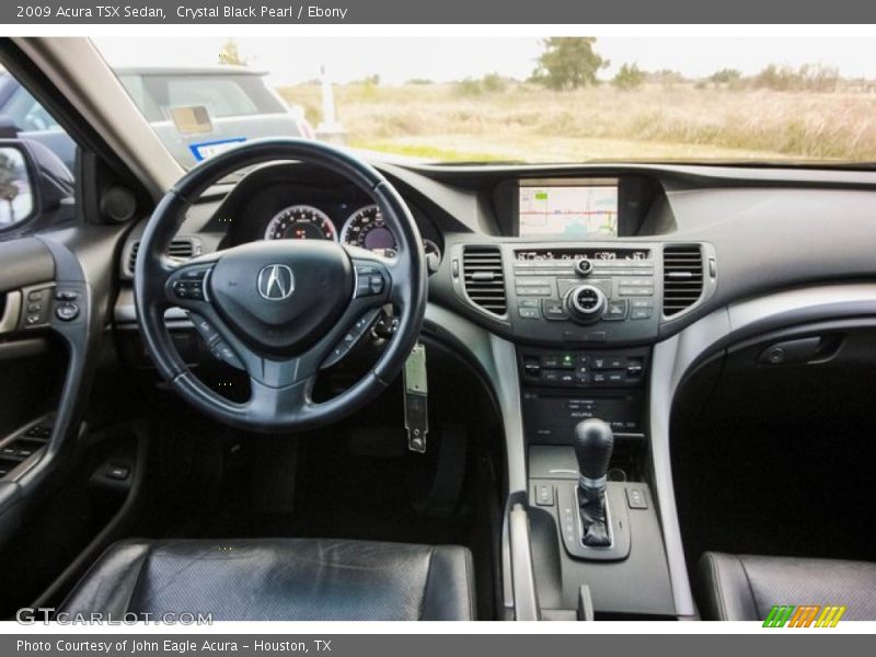 Crystal Black Pearl / Ebony 2009 Acura TSX Sedan