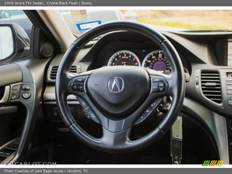 Crystal Black Pearl / Ebony 2009 Acura TSX Sedan