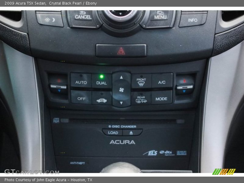 Crystal Black Pearl / Ebony 2009 Acura TSX Sedan