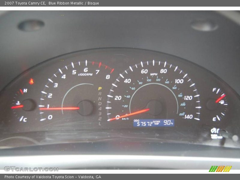 Blue Ribbon Metallic / Bisque 2007 Toyota Camry CE