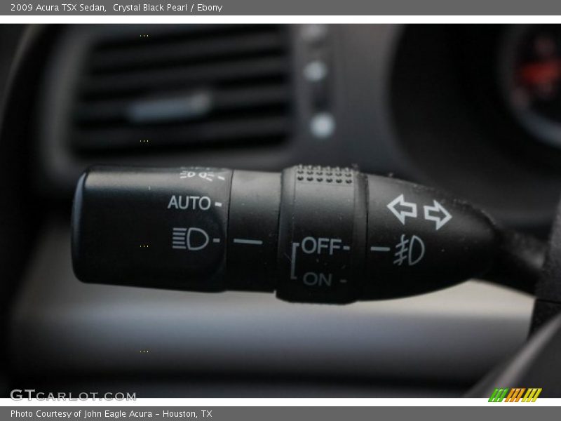 Crystal Black Pearl / Ebony 2009 Acura TSX Sedan
