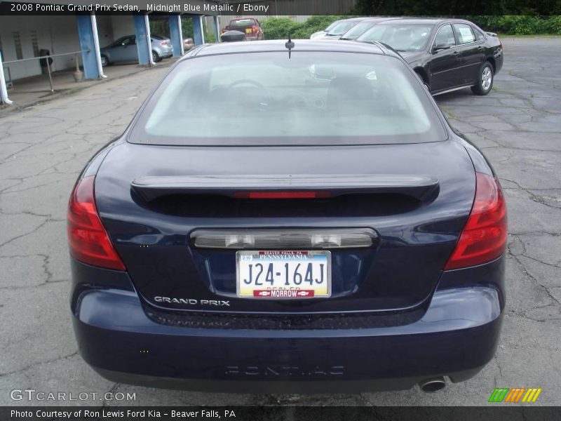 Midnight Blue Metallic / Ebony 2008 Pontiac Grand Prix Sedan