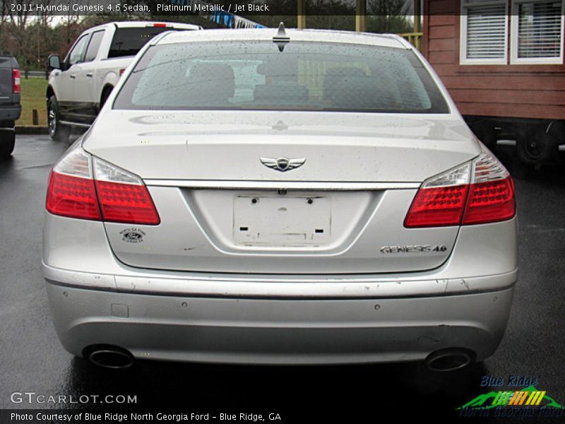 Platinum Metallic / Jet Black 2011 Hyundai Genesis 4.6 Sedan