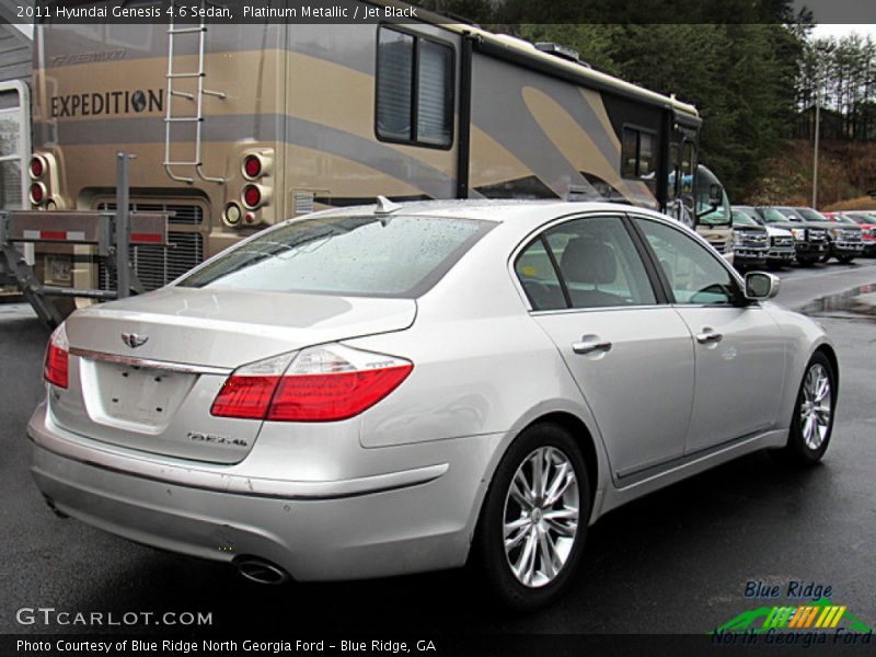 Platinum Metallic / Jet Black 2011 Hyundai Genesis 4.6 Sedan