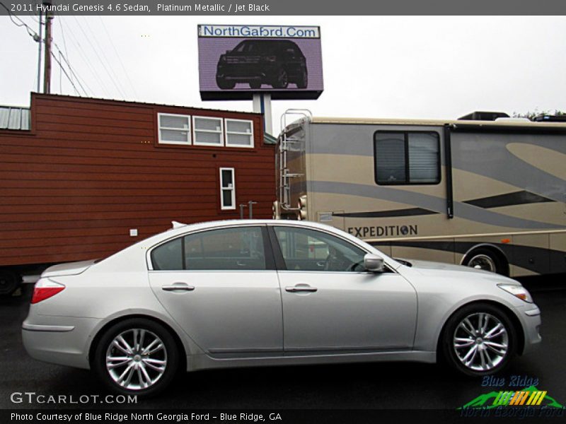 Platinum Metallic / Jet Black 2011 Hyundai Genesis 4.6 Sedan
