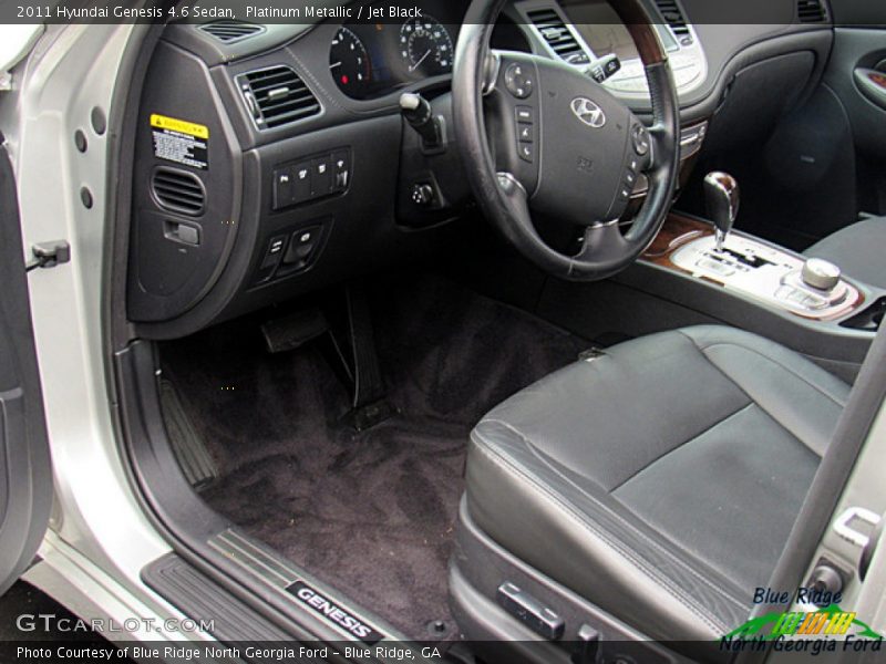 Platinum Metallic / Jet Black 2011 Hyundai Genesis 4.6 Sedan