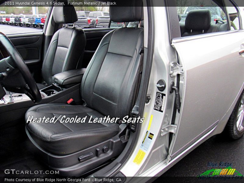 Platinum Metallic / Jet Black 2011 Hyundai Genesis 4.6 Sedan