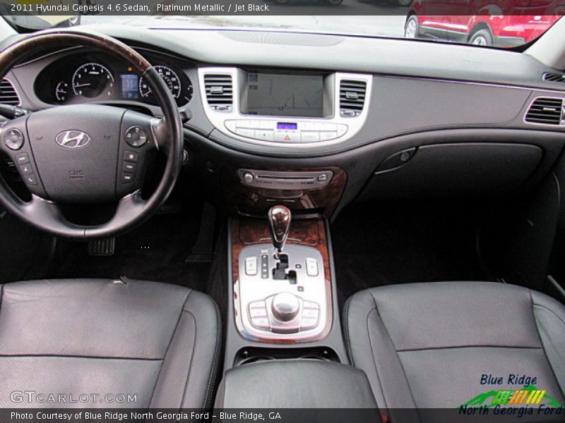 Platinum Metallic / Jet Black 2011 Hyundai Genesis 4.6 Sedan