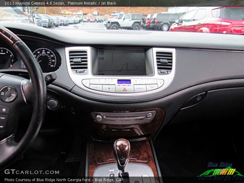 Platinum Metallic / Jet Black 2011 Hyundai Genesis 4.6 Sedan