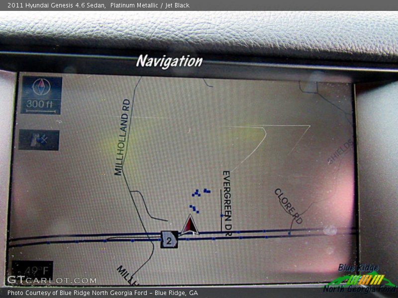 Platinum Metallic / Jet Black 2011 Hyundai Genesis 4.6 Sedan