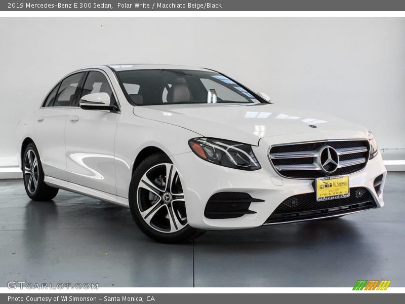 Polar White / Macchiato Beige/Black 2019 Mercedes-Benz E 300 Sedan