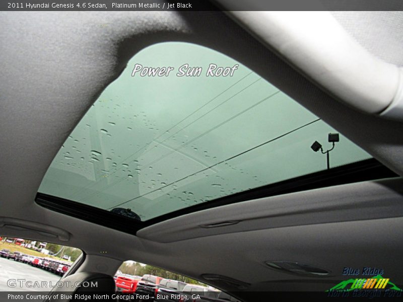 Platinum Metallic / Jet Black 2011 Hyundai Genesis 4.6 Sedan