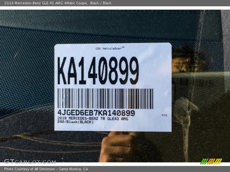 Black / Black 2019 Mercedes-Benz GLE 43 AMG 4Matic Coupe