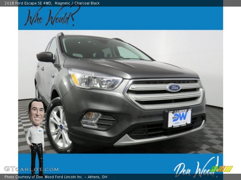 Magnetic / Charcoal Black 2018 Ford Escape SE 4WD