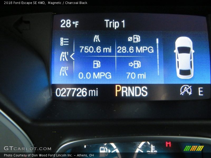 Magnetic / Charcoal Black 2018 Ford Escape SE 4WD